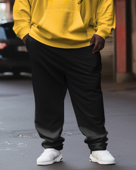Big & Tall Graphic Streetwear Hoodie Sweatpants Set for big men view 3