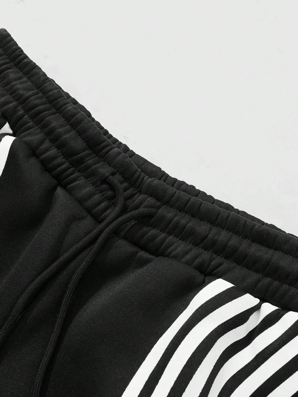 Big & Tall Colorblock Striped T-Shirt Pants Set for big men view 7