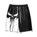 Big & Tall Colorblock Skull Athletic Shorts for big men