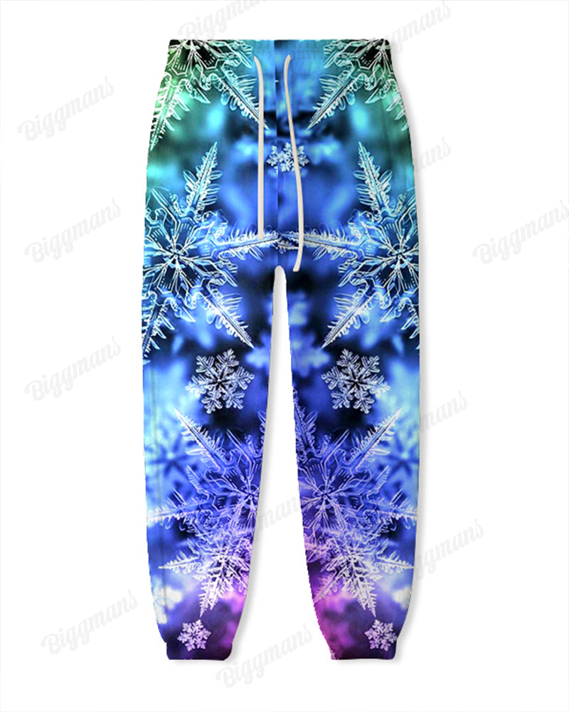 Big & Tall Hoodie Sweatpants Set for big men view 3