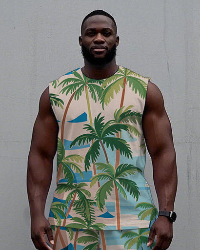 Big & Tall Hawaiian Two-piece Set for big men view 2