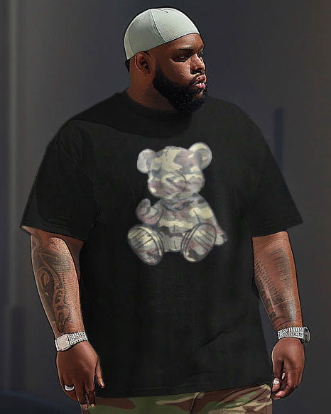 Big & Tall Graphic Camouflage Two-piece Set for big men view 2