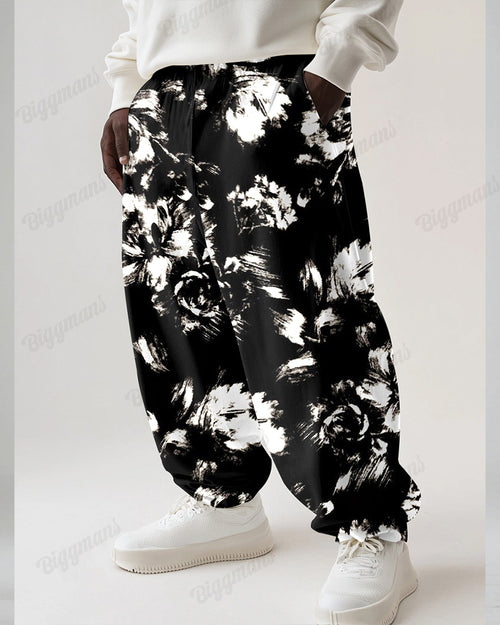 Big & Tall Floral Sweatpants for big men