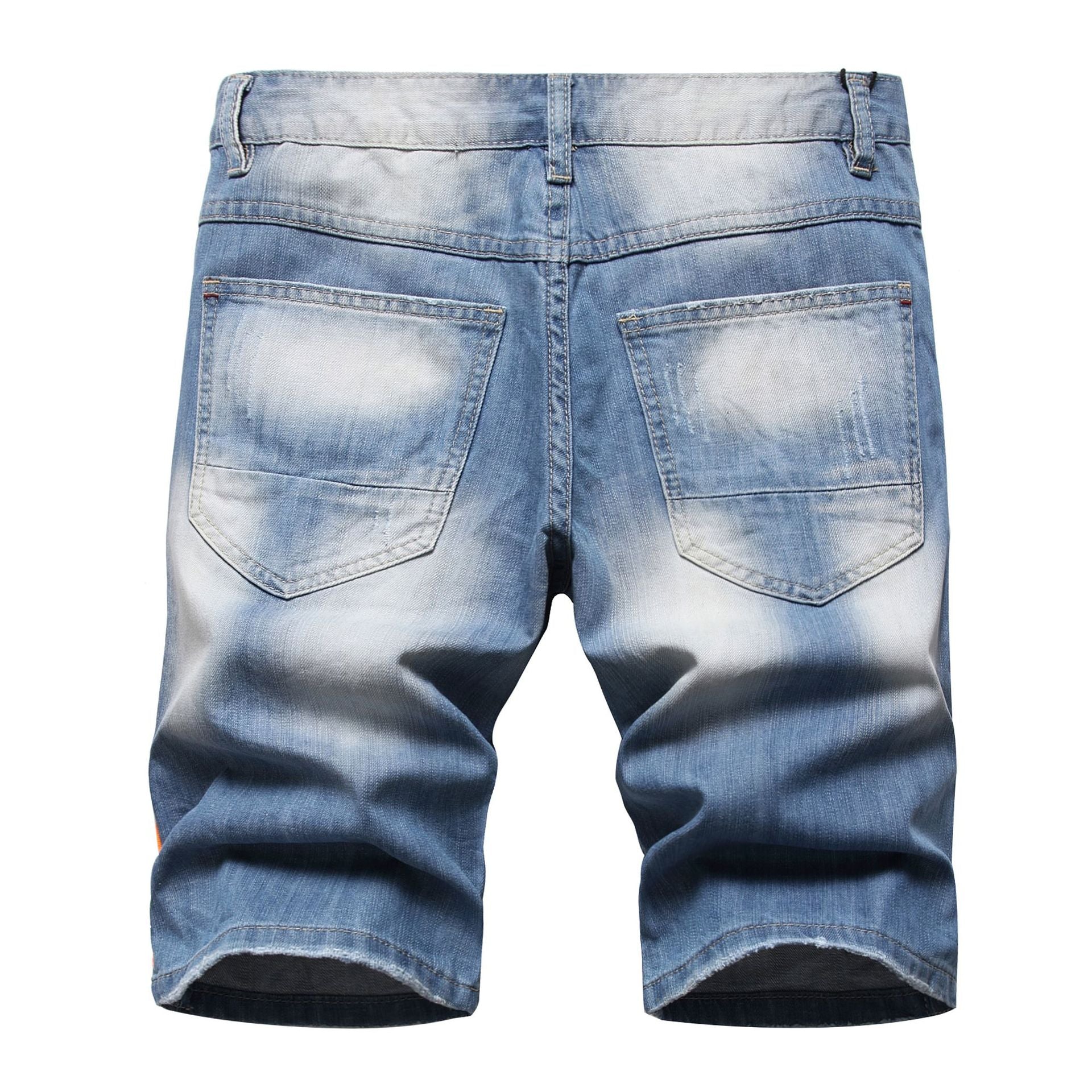 Big & Tall Denim Graffiti Splash Ink Jeans for big men view 3