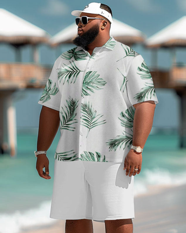 Big & Tall Hawaiian Tropical Graphic Jeans for big men view 1