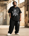 Big & Tall Graffiti T-Shirt Pants Set for big men view 1