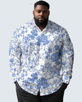 Big & Tall Streetwear Long Sleeve Shirt for big men
