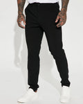 Big & Tall Solid Color Business Casual Two-piece Set for big men view 20