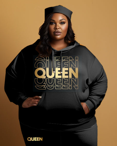 Big & Tall Graphic Hoodie Sweatpants Set for big men view 2