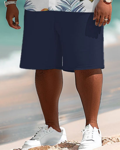 Big & Tall Hawaiian Tropical Graphic Jeans for big men view 4