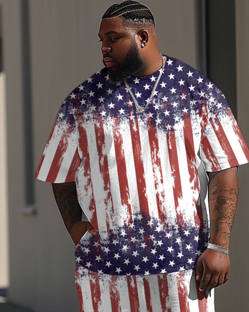 Big & Tall Graphic Two-piece Set for big men view 2