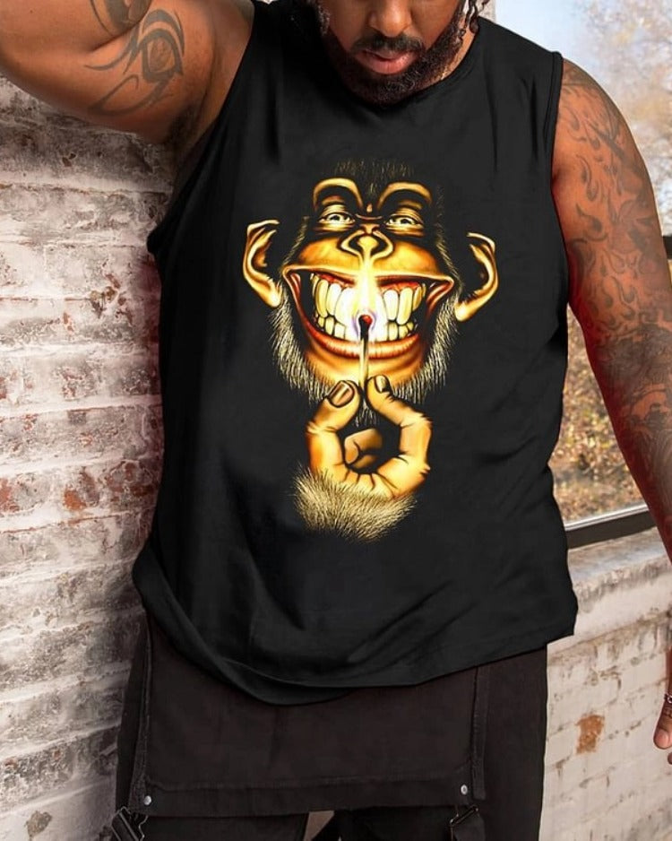Big & Tall Graphic Tank Top for big men view 1