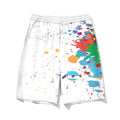 Big & Tall Graphic Splash Ink Shorts for big men