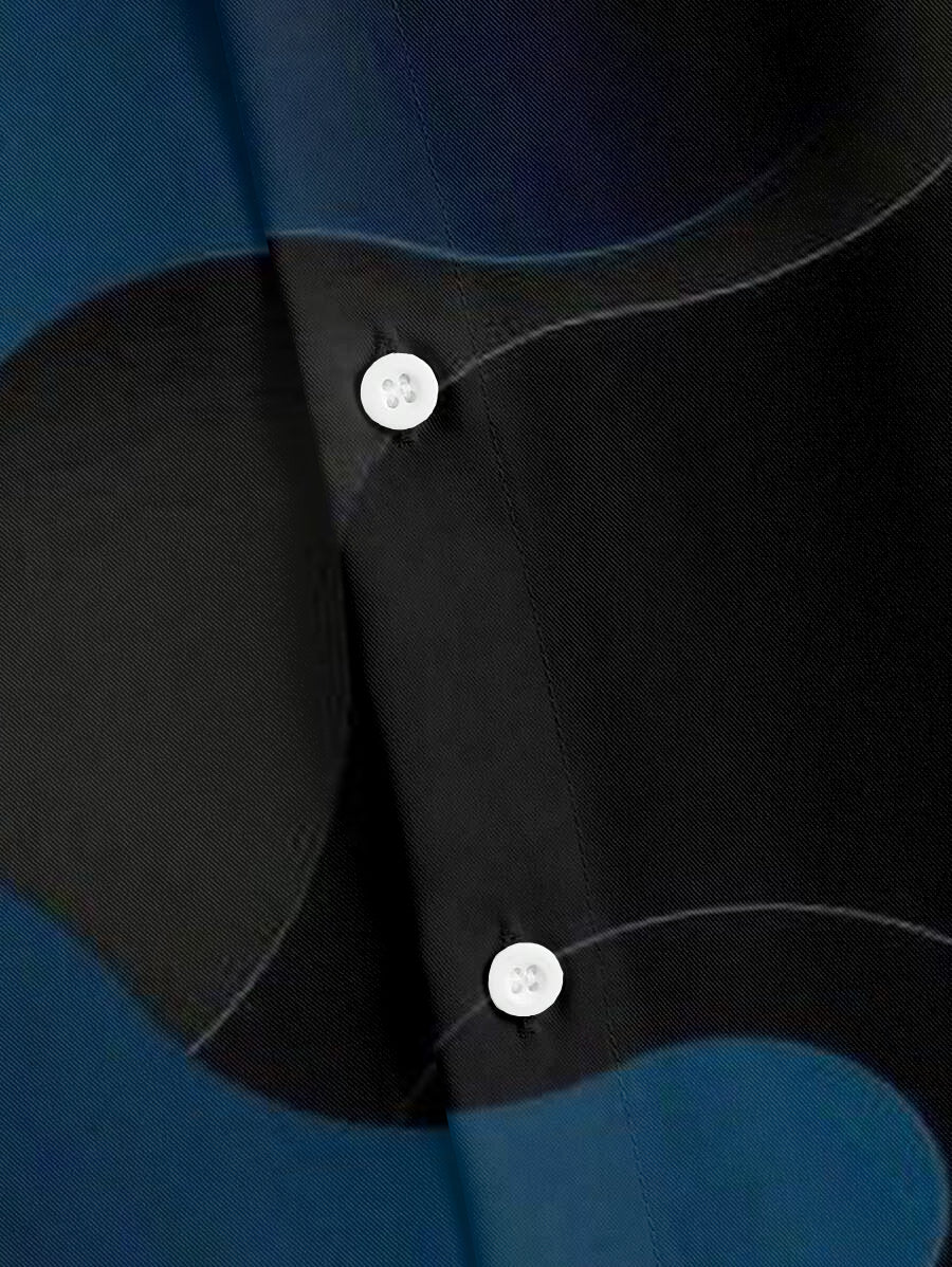 Big & Tall Colorblock Gradient Long Sleeve Shirt for big men view 4