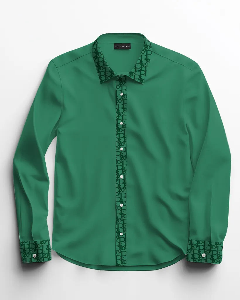 Big & Tall Patchwork Long Sleeve Shirt for big men view 22