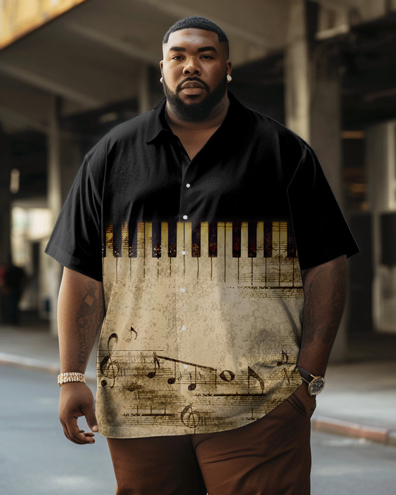 Big & Tall Vintage Short Sleeve Shirt for big men