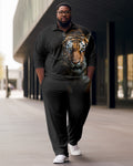 Big & Tall Gradient Polo Pants Set for big men view 1