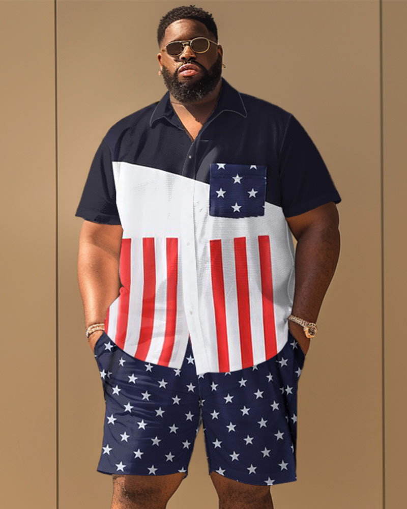 Big & Tall Patchwork Jeans for big men view 1