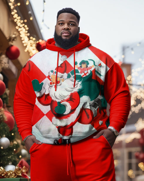 Big & Tall Colorblock Hoodie for big men view 2