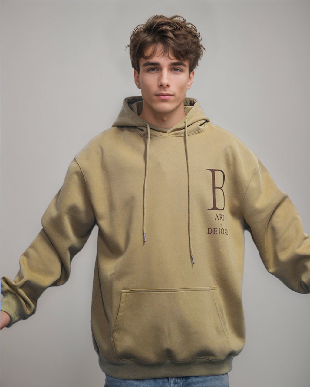 Big & Tall Athletic Streetwear Hoodie for big men view 4