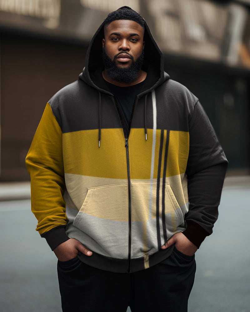 Big & Tall Colorblock Graphic Hoodie for big men