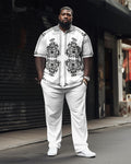 Big & Tall Geometric Jeans for big men view 1