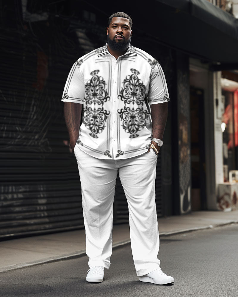 Big & Tall Geometric Jeans for big men view 1