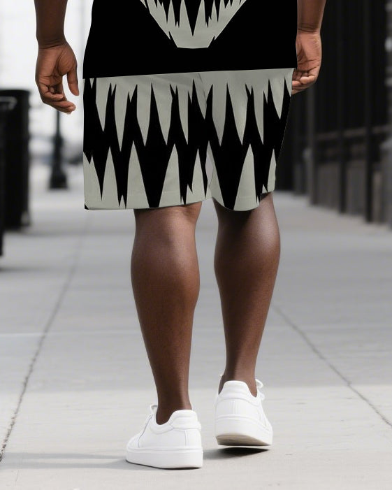 Big & Tall Graphic Skull Two-piece Set for big men view 3