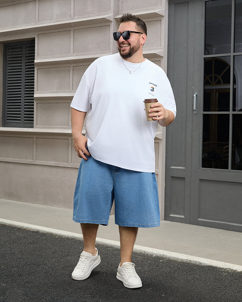 Big & Tall Denim Solid Color Jeans for big men view 6