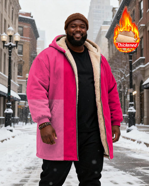 Big & Tall Pink Gradient Hoodie for big men view 1