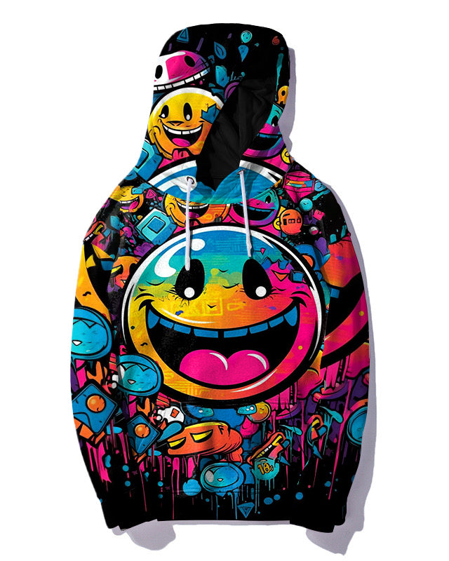 Big & Tall Graphic Graffiti Hoodie Sweatpants Set for big men view 4