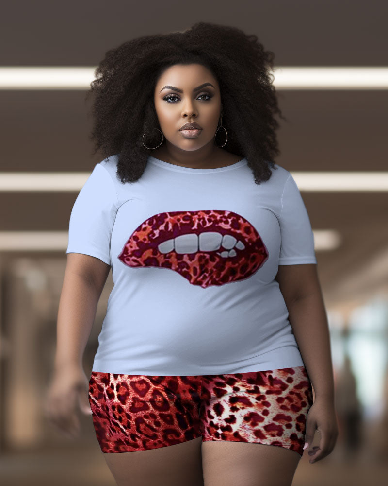 Big & Tall Graphic Graffiti Two-piece Set for big men view 1