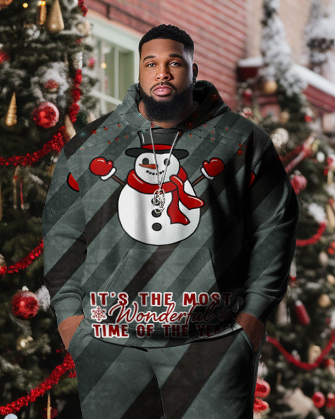 Big & Tall Skull Hoodie for big men view 2