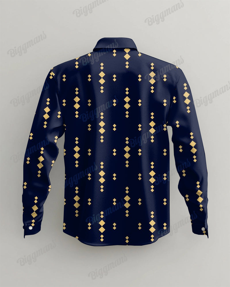 Big & Tall Geometric T-Shirt Pants Set for big men view 5