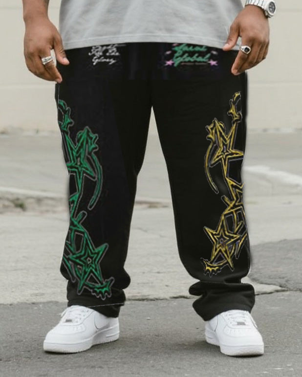 Big & Tall Streetwear Two-piece Set for big men view 3