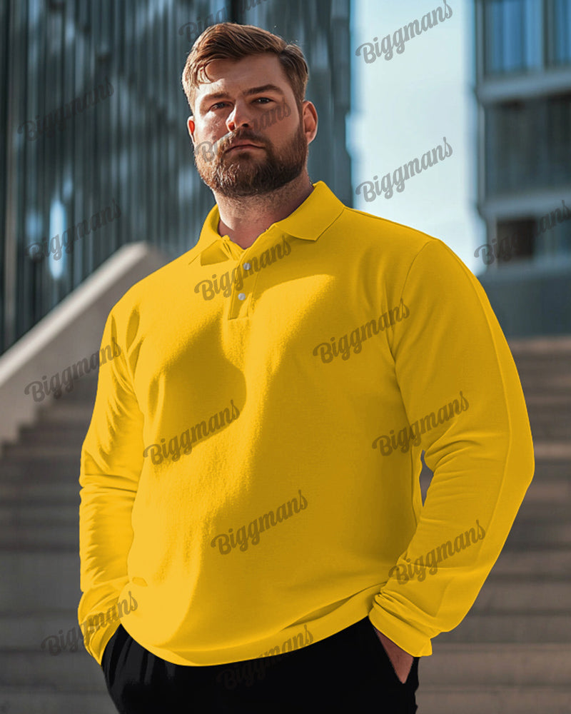 Big & Tall Solid Color Polo Shirt for big men view 8