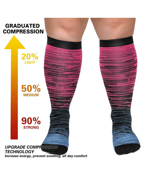 Big & Tall Gradient Striped Athletic Men's Clothing for big men view 1