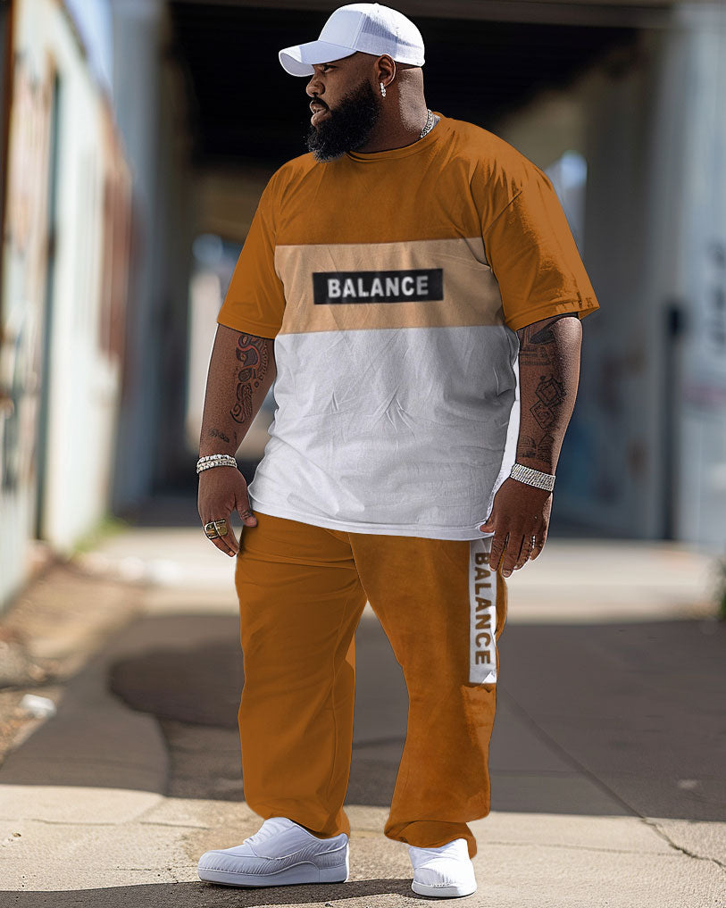 Big & Tall Streetwear Two-piece Set for big men view 1
