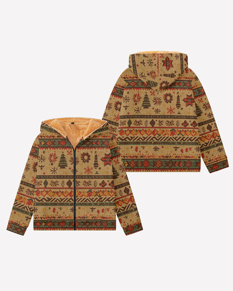 Big & Tall Western Geometric Graphic Hoodie for big men view 7