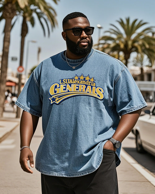 Big & Tall Denim T-Shirt for big men