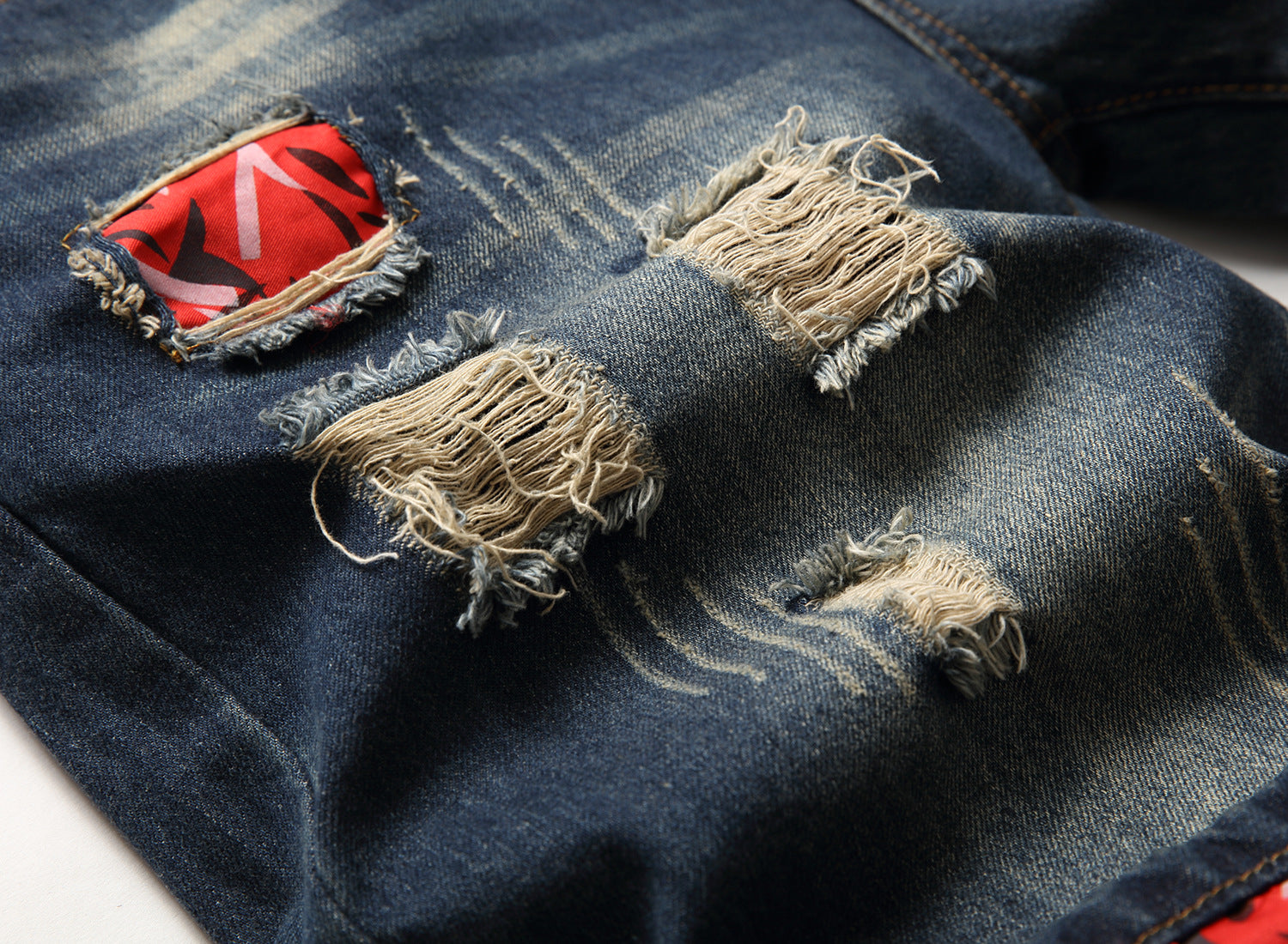 Big & Tall Denim Graffiti Streetwear Jeans for big men view 4