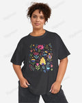 Big & Tall Solid Color Streetwear T-Shirt for big men view 1