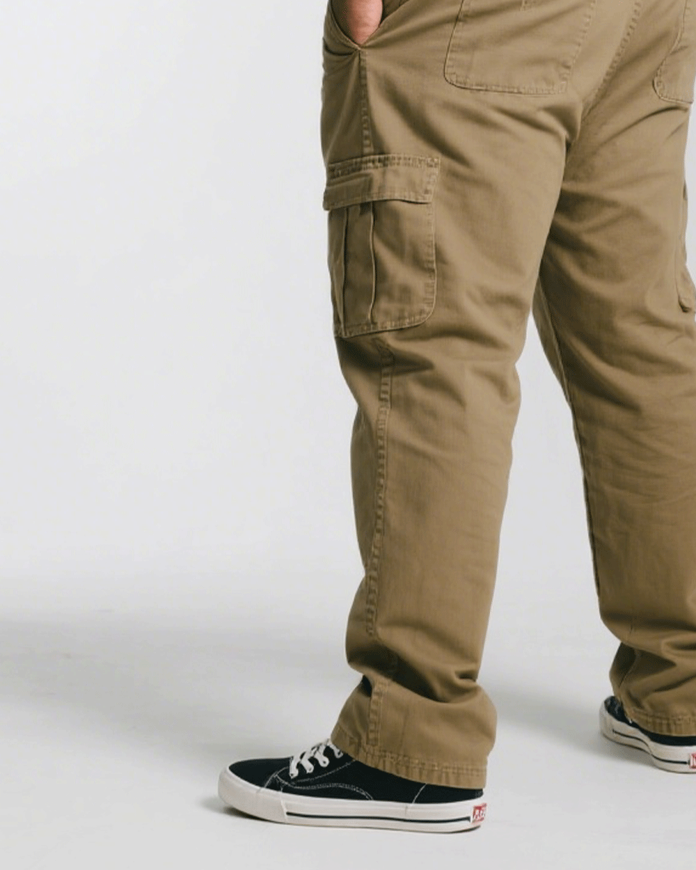 Big & Tall Khaki T-Shirt Pants Set for big men view 6