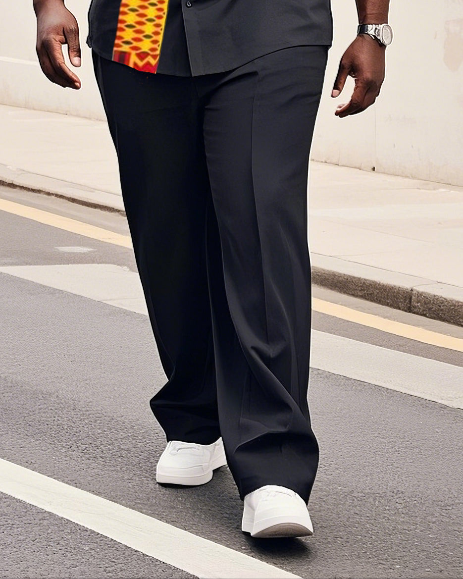 Big & Tall Graphic T-Shirt Pants Set for big men view 3