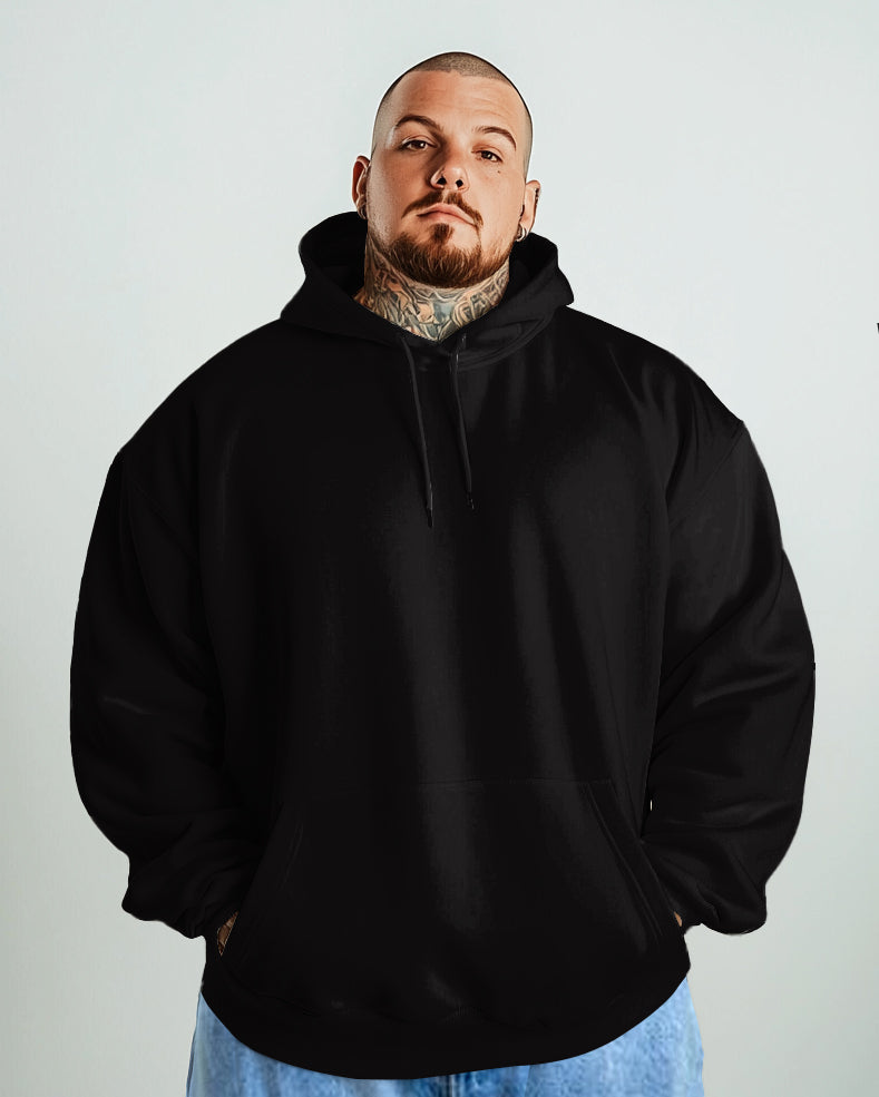 Big & Tall Men's Oversized Cotton Hoodie view 2