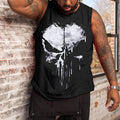 Big & Tall Graphic Skull Tank Top for big men view 2