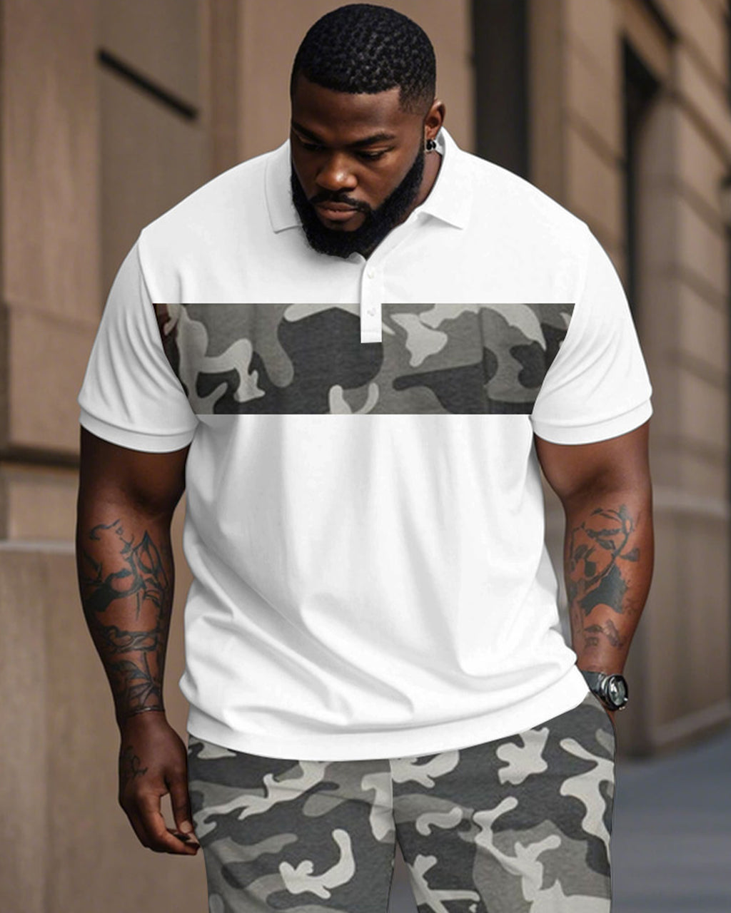 Big & Tall Camouflage Jeans for big men view 2