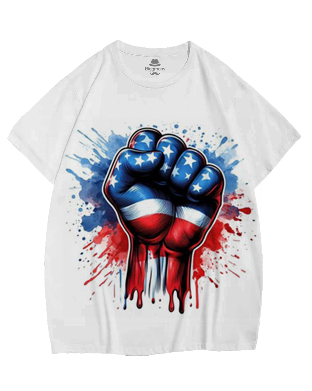 Big & Tall Striped Graphic T-Shirt for big men view 2