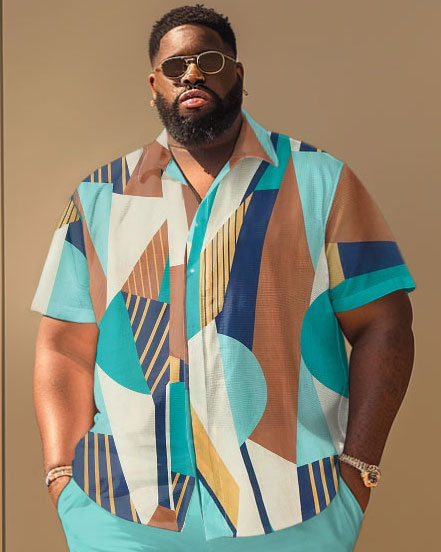 Big & Tall Geometric Jeans for big men view 2