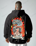 Big & Tall Athletic Streetwear Hoodie Sweatpants Set for big men view 2
